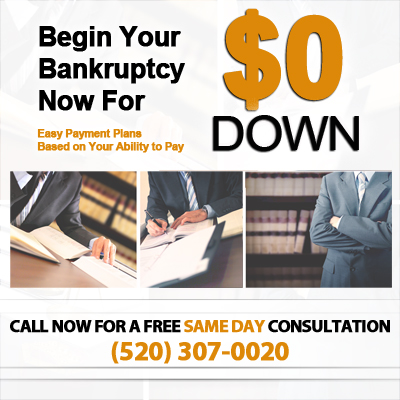 Tucson $0 Down Bankruptcy Ad.